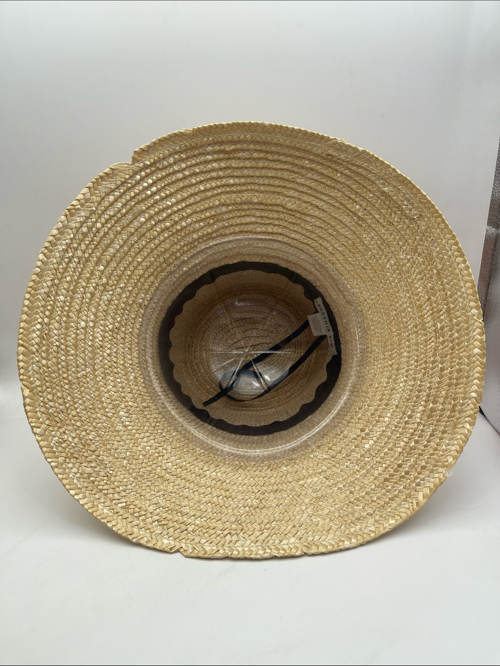 Eugenia Kim Straw Hat Beach Sun Sunhat Ribbon Tie Adjustable - Picture 11 of 12